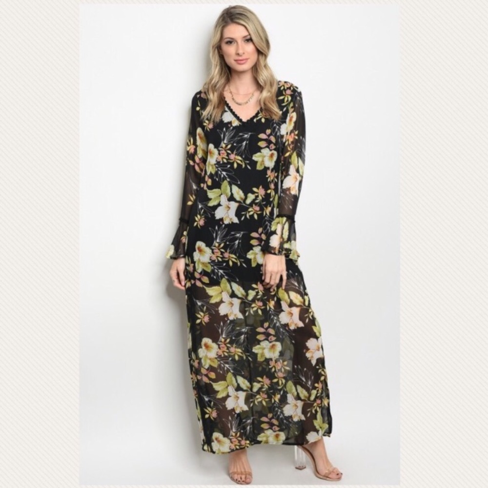 Floral maxi dress